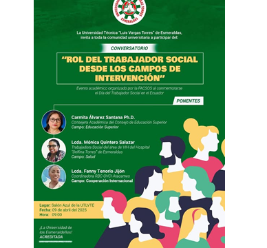 Conversatorio: El rol del Trabajador Social desde los campos de intervención – Universidad Luis Vargas Torres