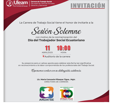 Sesion solemne del día del Trabajador Ecuatoriano – ULEAM