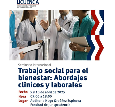 Seminario Internacional: Trabajo Social para el Bienestar: Abordajes clínicos y laborales – Universidad de Cuenca